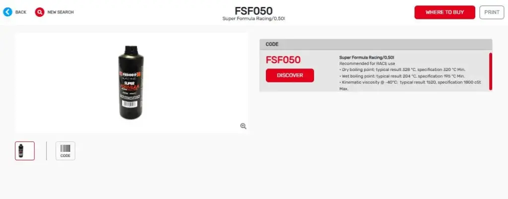 FSF050 - LIQUIDO DE FRENOS