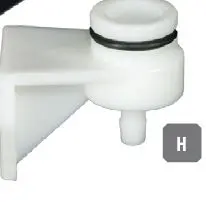 [74-212] 74-212 - Remote reservoir mount bracket with o-ring